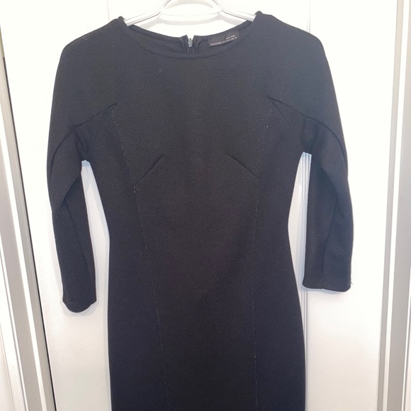 Zara Fitted Black Dress - Picture 1 of 3